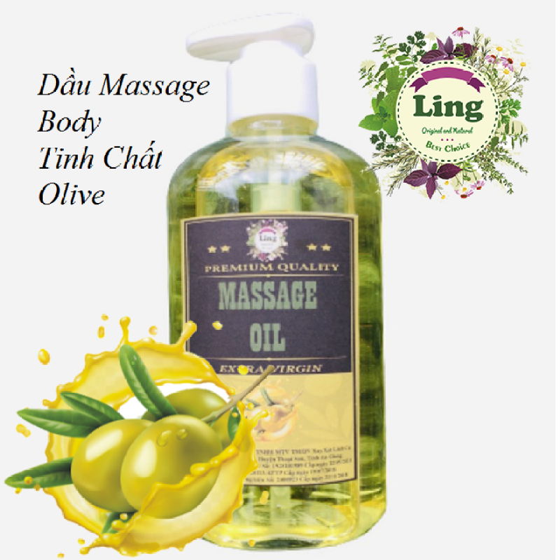 Dầu Massage Body Tinh Dầu Olive Thiên nhiên 100% 500ml-1000ml - Mềm mịn da nhập khẩu