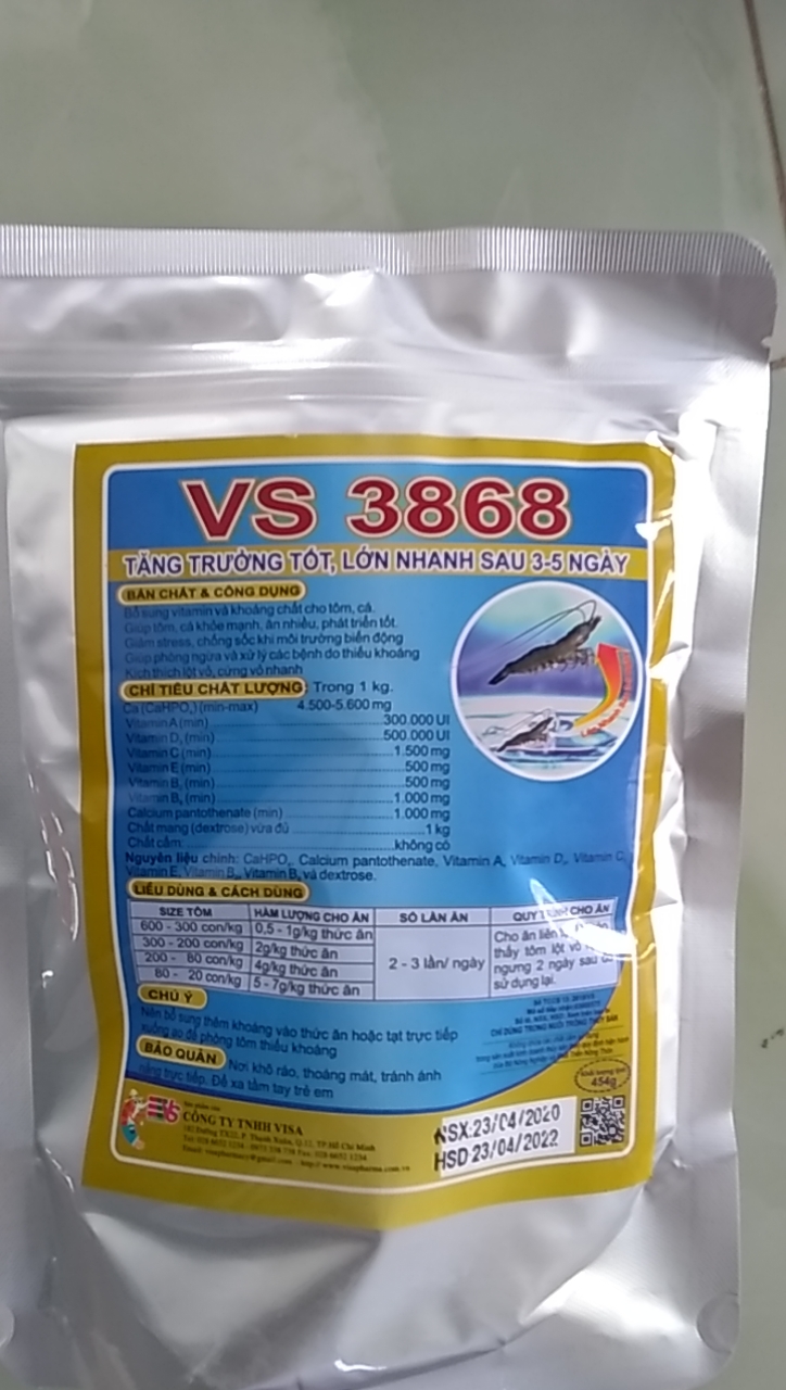 Vs3868 - Tôm, cá lớn nhanh sau 5 ngày