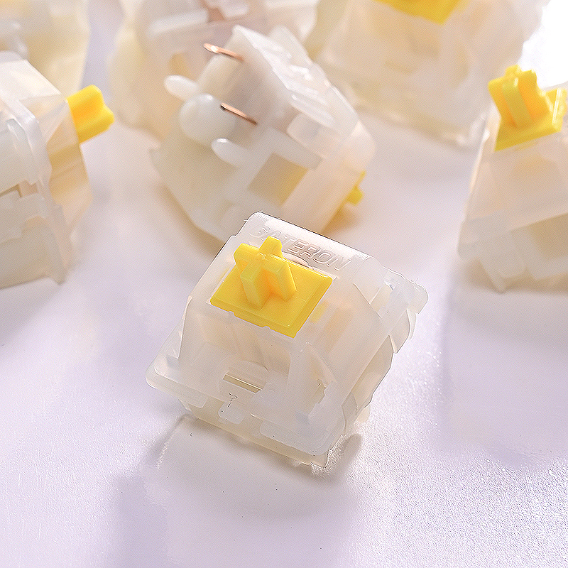 Công tắc bàn phím cơ Gateron Yellow Milky Pro