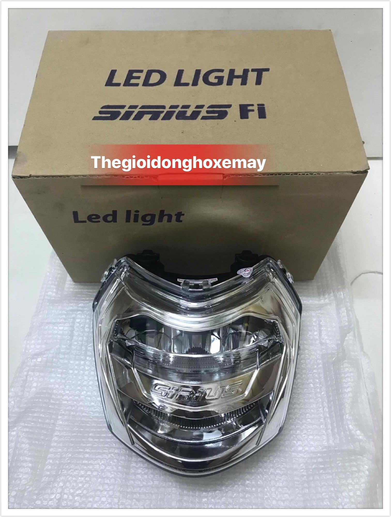 pha đèn led 2 tầng cao cấp LED LIGHT cho xe Sirius FI