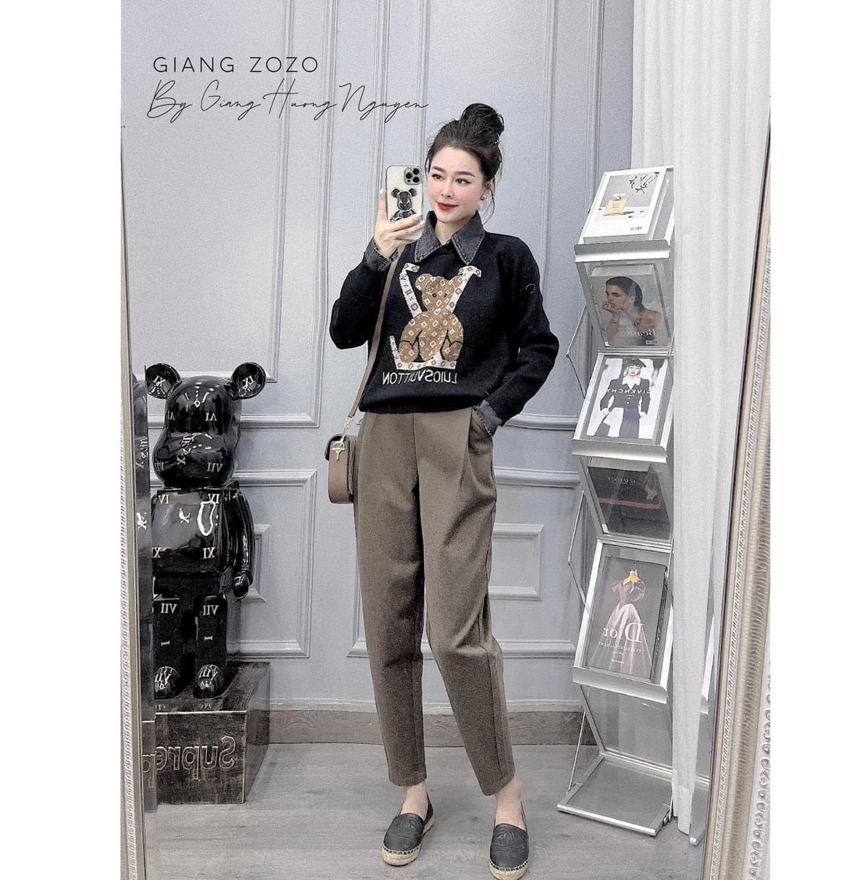 Quần baggy dạ 2 li cho nữ