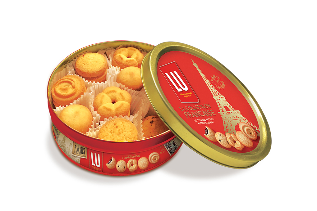Bánh quy bơ Pháp LU hộp thiếc