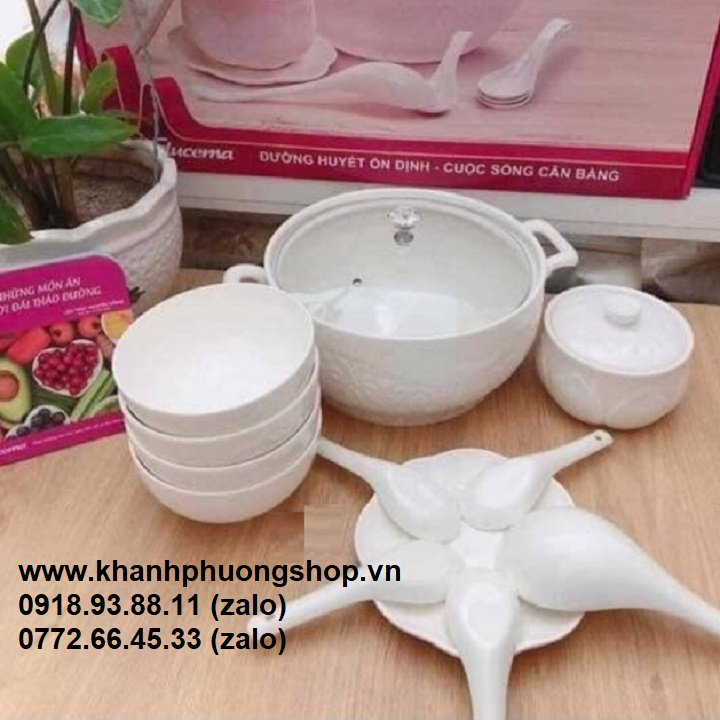 [HCM]bộ chén tô dĩa sứ - bộ chén tô dĩa sứ