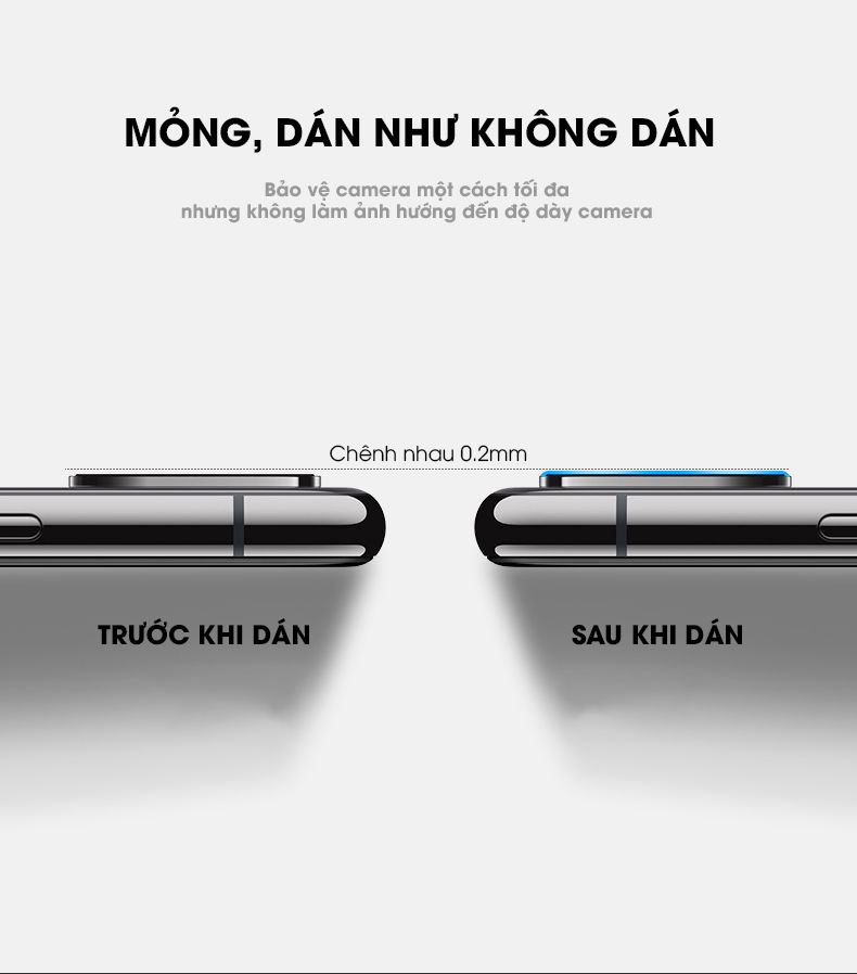 Kính Cường Lực Camera iPhone 7 plus / 8 pllus / x / Xs / xs max