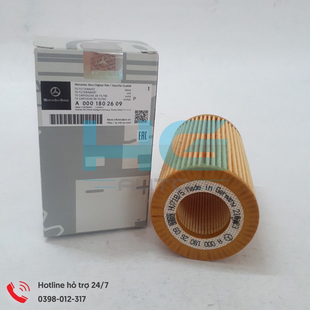 Lọc dầu nhớt Sprinter. (Mẹc 16 chỗ) mã A0001802609 (A) -Hgauto