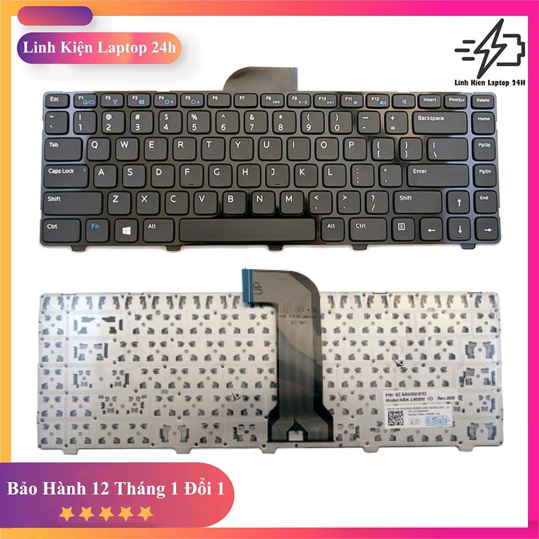 Bàn phím laptop dell inspiron 14 3421 14r 5421 3437 5437-vostro 1528 2421 2518 2308 2418-dell latitude 3440