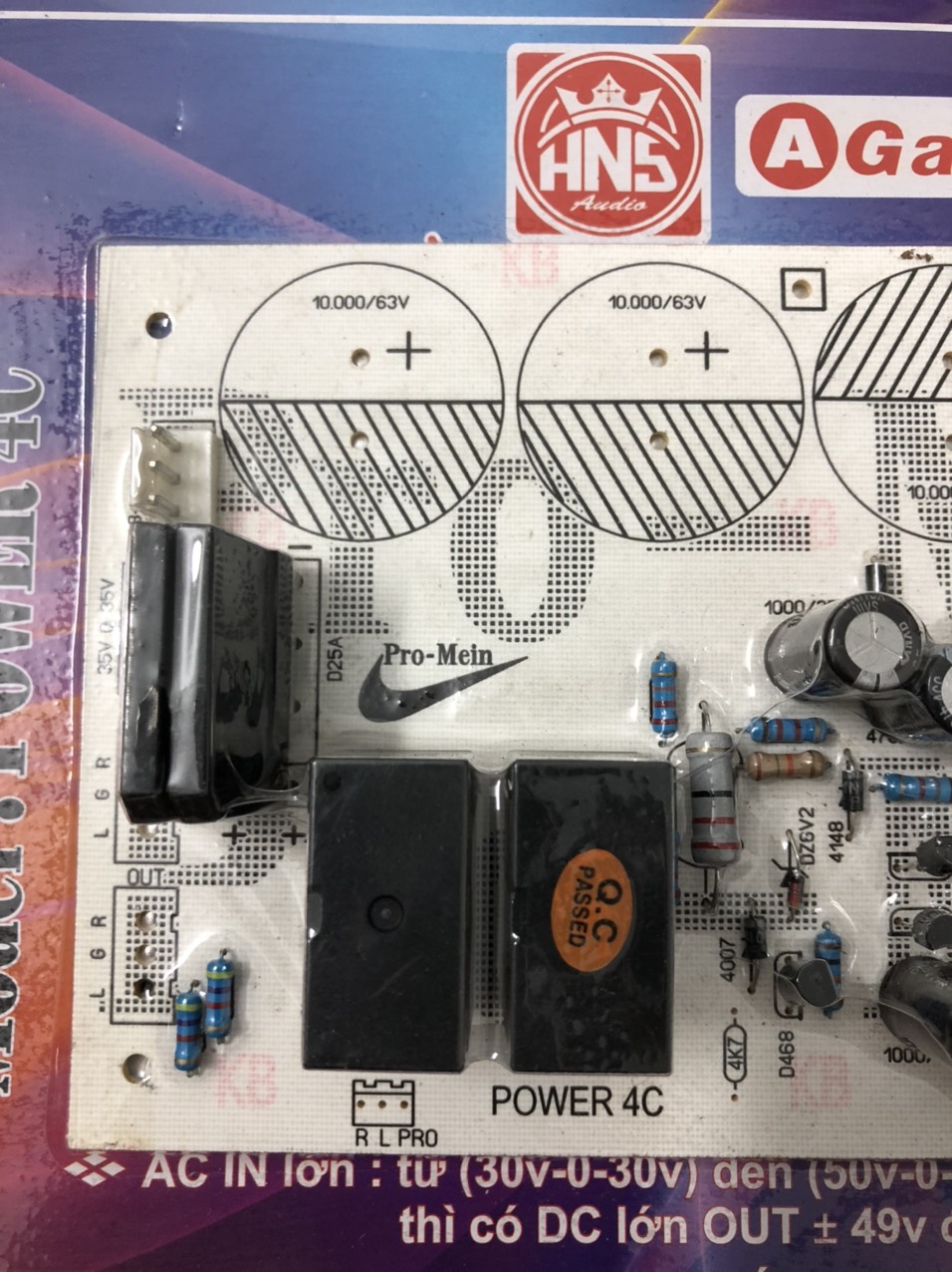 MẠCH NGUỒN 4 TỤ: POWER 4C