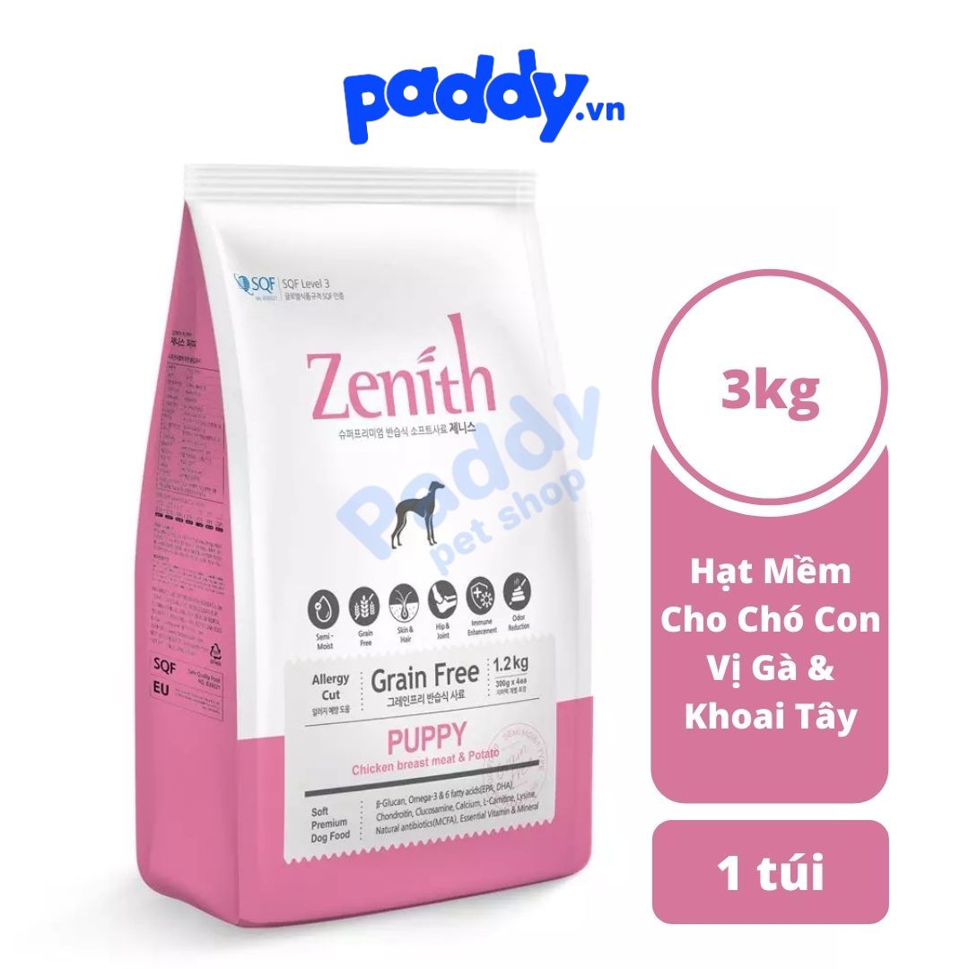 Hạt Mềm Cho Chó Con Zenith Puppy
