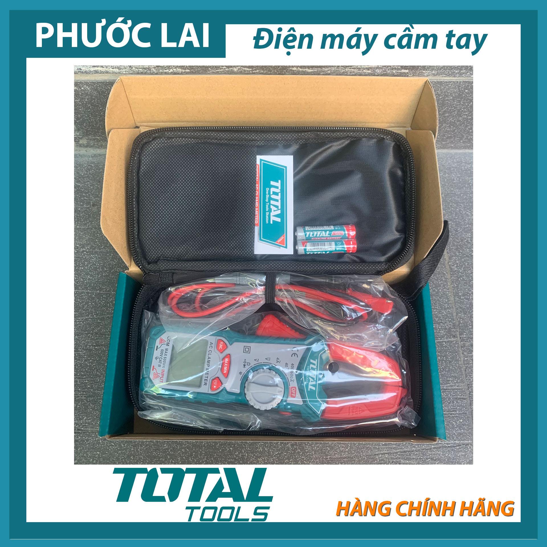 Kềm đo AC kỹ thuật số (nâng cấp từ mã TMT46002) TOTAL TMT46003
