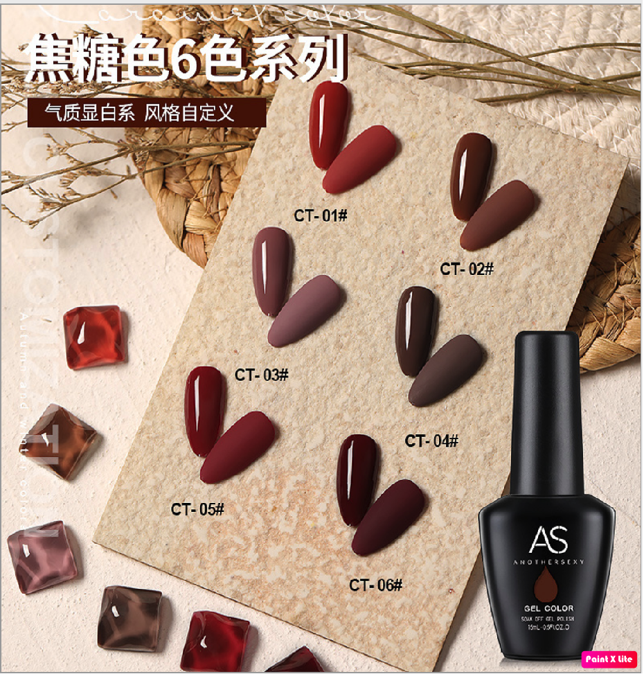 Sơn Gel AS Mã CT 15ml Màu Siêu Đẹp