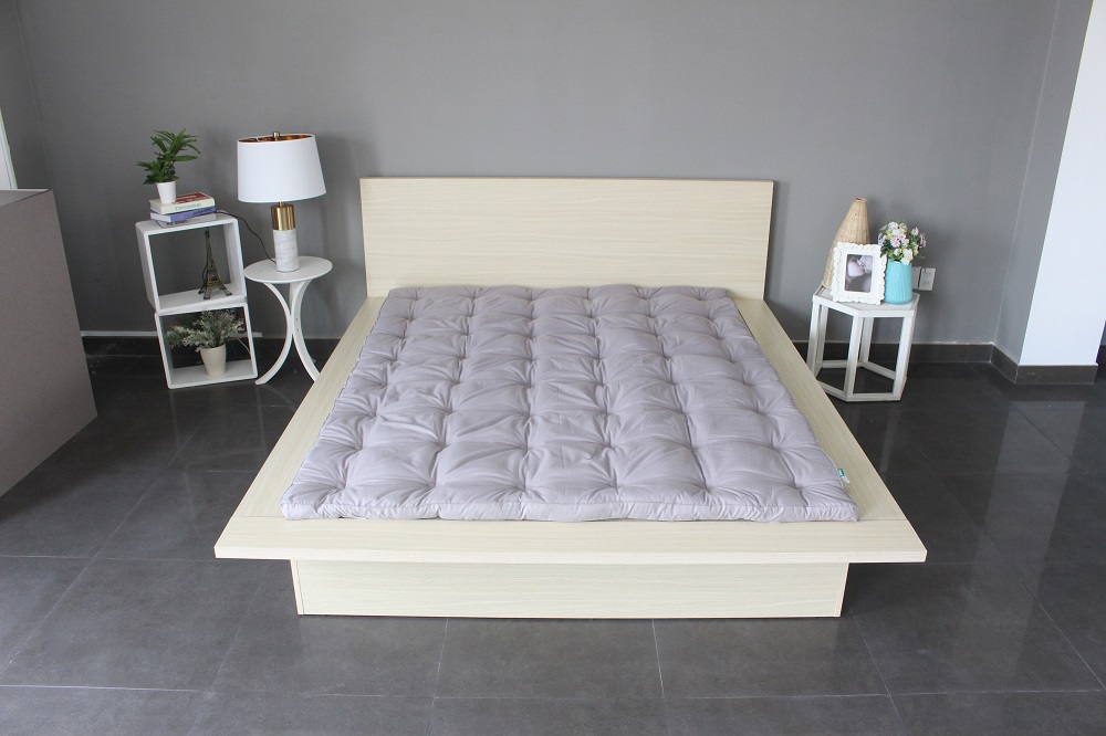 Topper nệm màu xám Edena