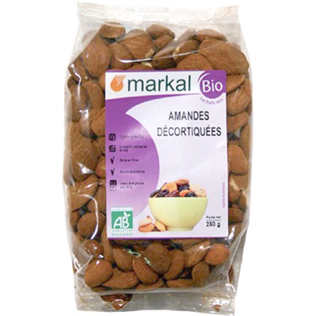 Hạnh nhân hữu cơ Markal Pháp 250g