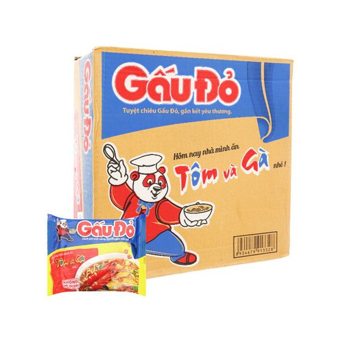 Mì Gấu Đỏ Tôm Gà/ gà sợi phở thùng 30 gói