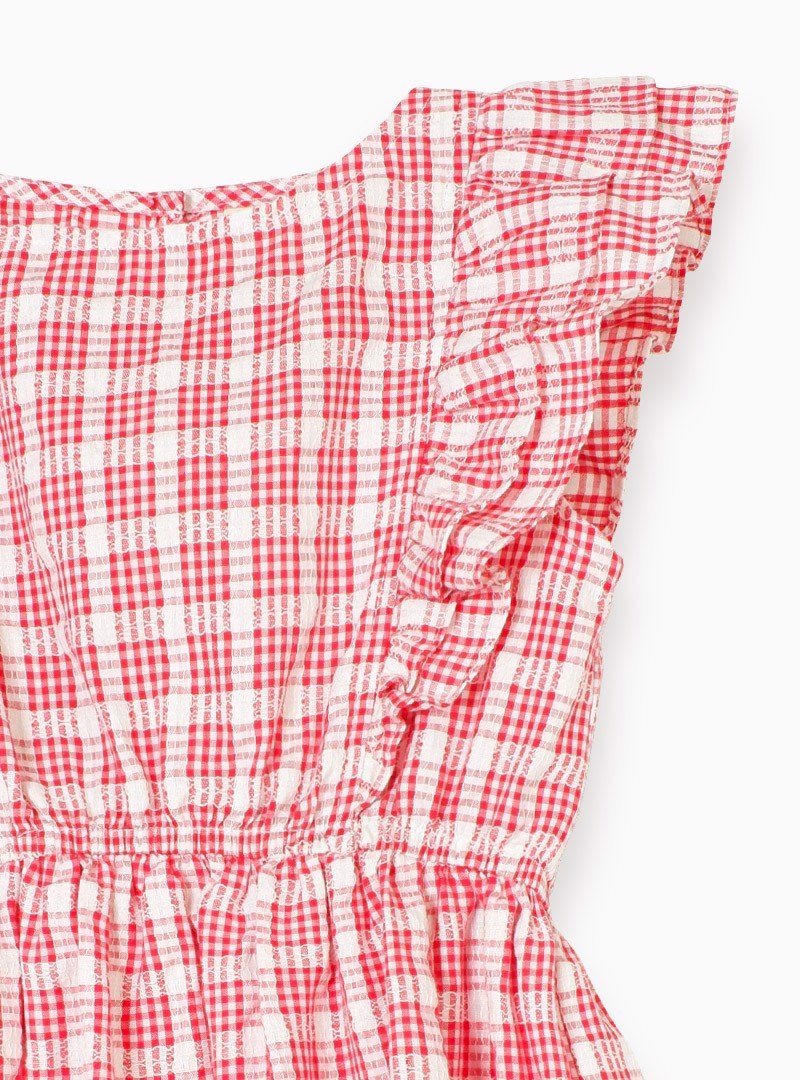 Đầm bé gái MDK Plaid Skater