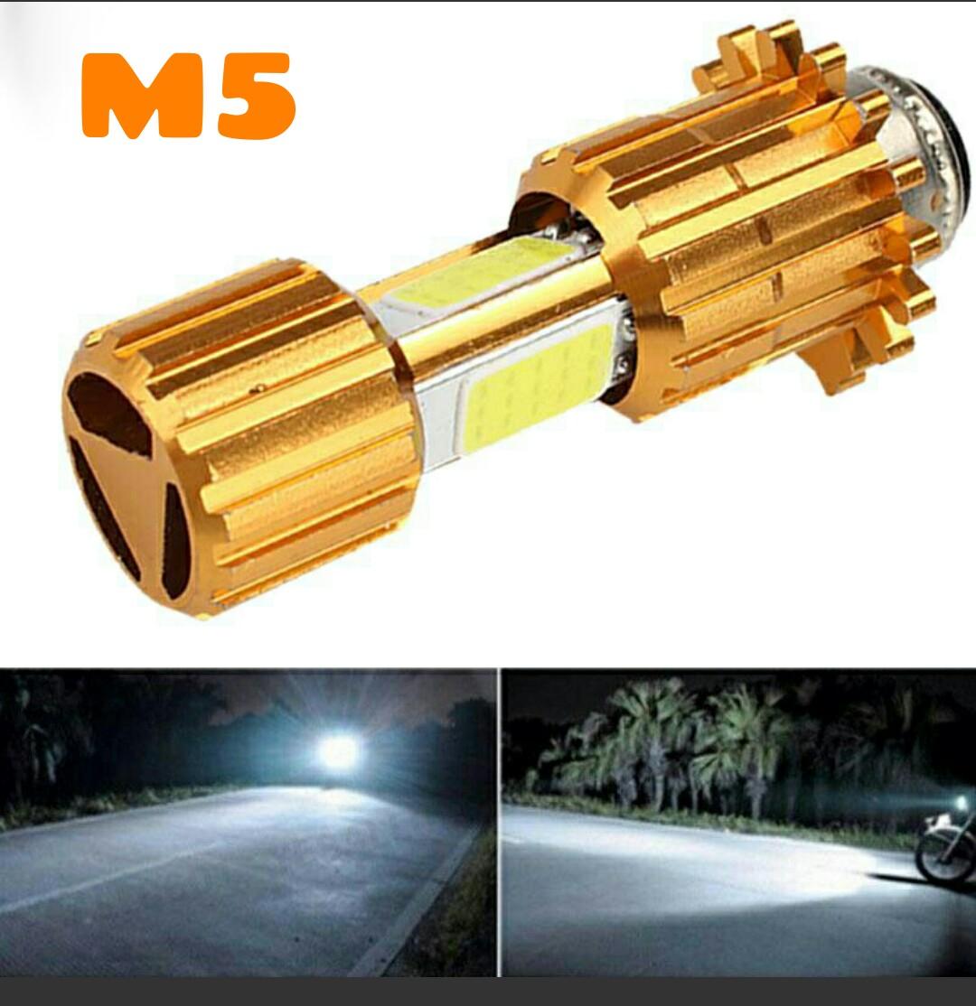 Đèn Led Pha Cos Chân M5 Xe Máy Ánh sáng Trắng