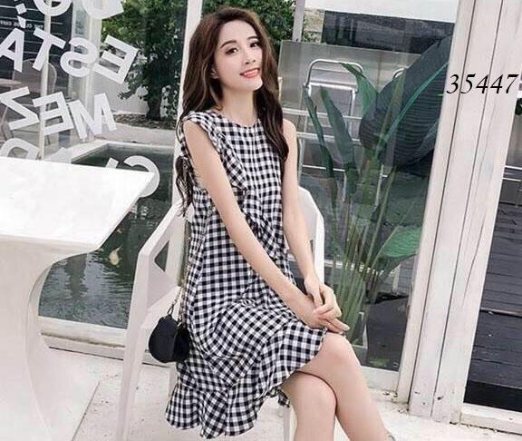 Đầm cát misa caro cao cấp TH