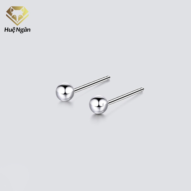 Bông tai bạc 925 Huệ Ngân - Hạt châu E01