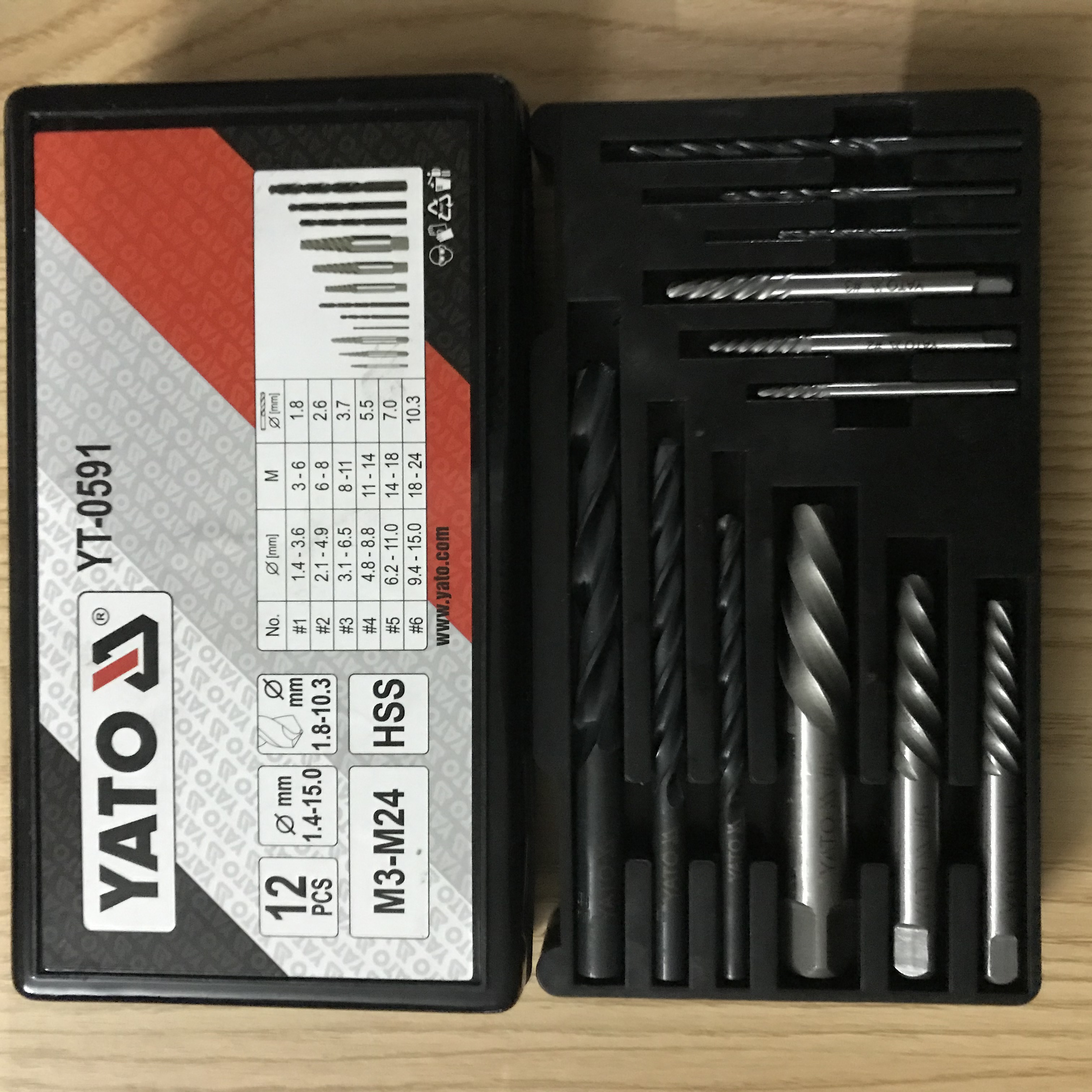 Khoan nhổ ốc gãy yato yt-0591