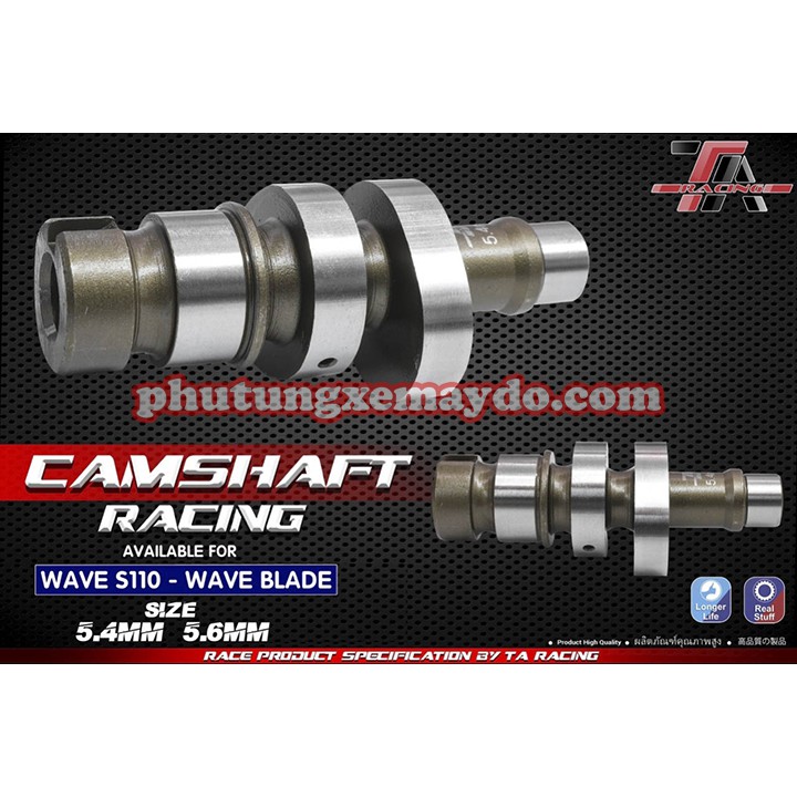 CỐT CAM WS110 ĐỘ TA RACING 1 LỖ [BAO ĐỔI TRẢ NẾU HÀNG LỔI]