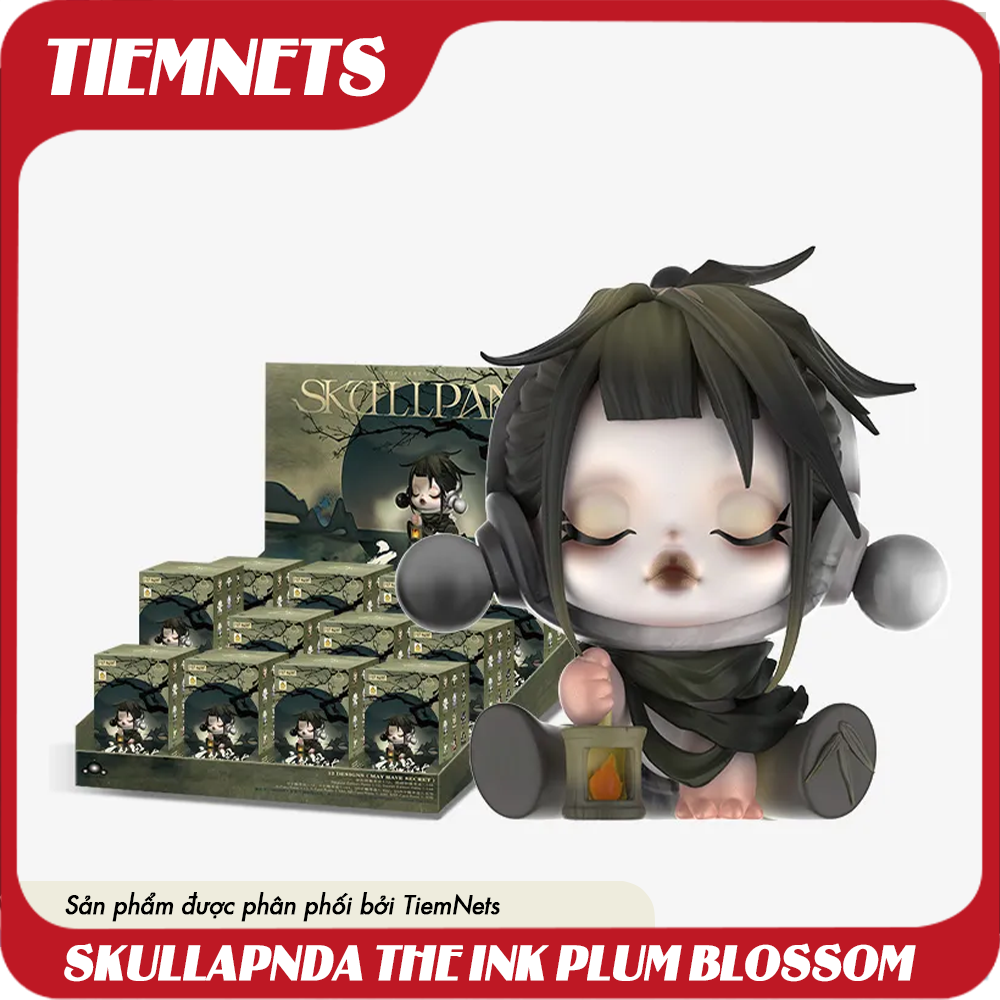 MÔ HÌNH SKULLPANDA THE INK PLUM BLOSSOM x POPMART