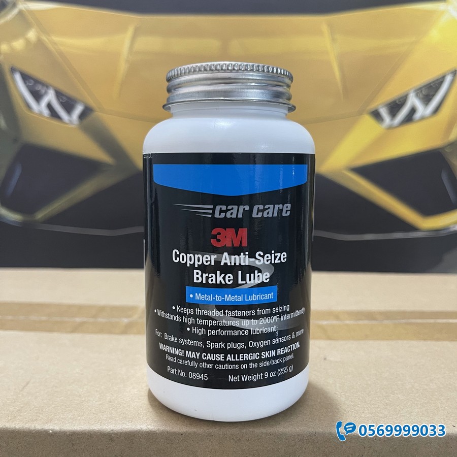 Mỡ bò đồng bôi trơn chịu nhiệt cao 3M Copper AntiSeize Brake Lube 255g