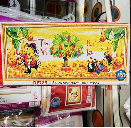 tranh đính đá CÂY TIỀN VÀNG
