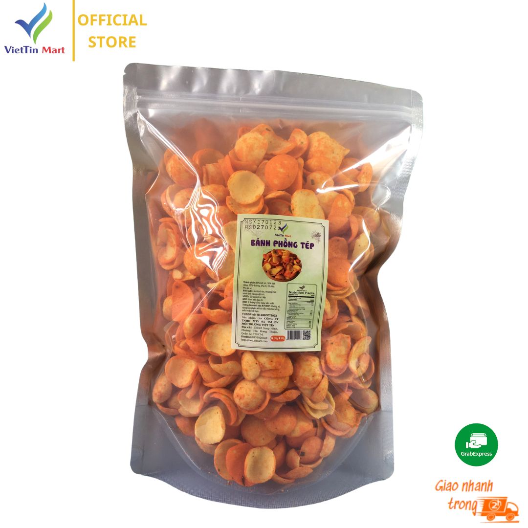 500g bánh phòng tép nguyên con - Viettin Mart