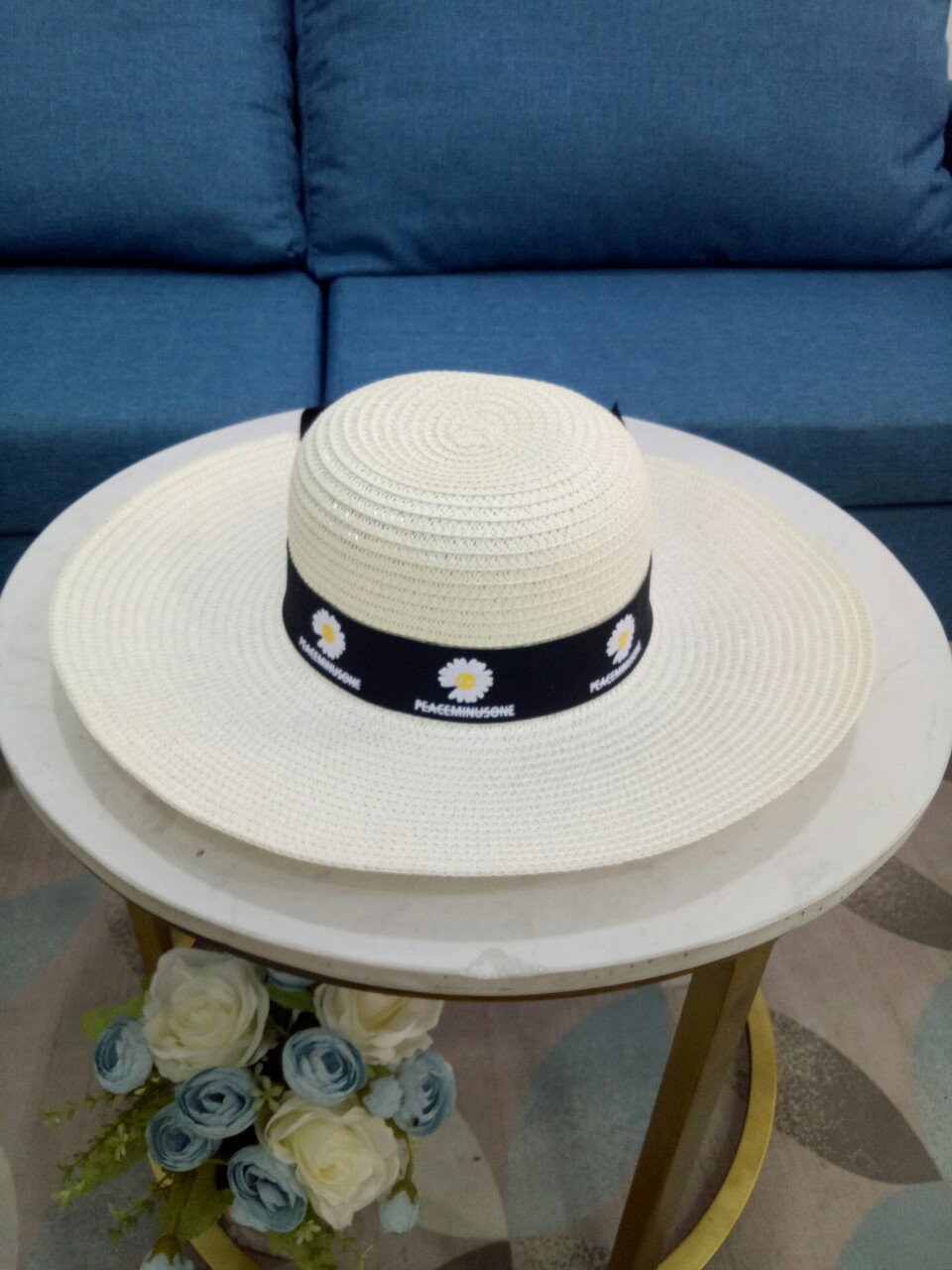 Nón đi biển rộng vành cho nữ (Trắng)