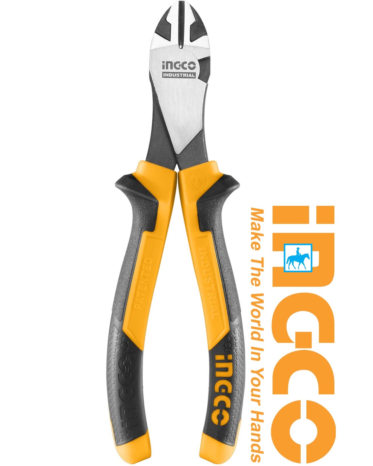 Kìm cắt cao cấp trợ lực 30% thép cr-v 7inch 180mm ingco hhhdcp28180