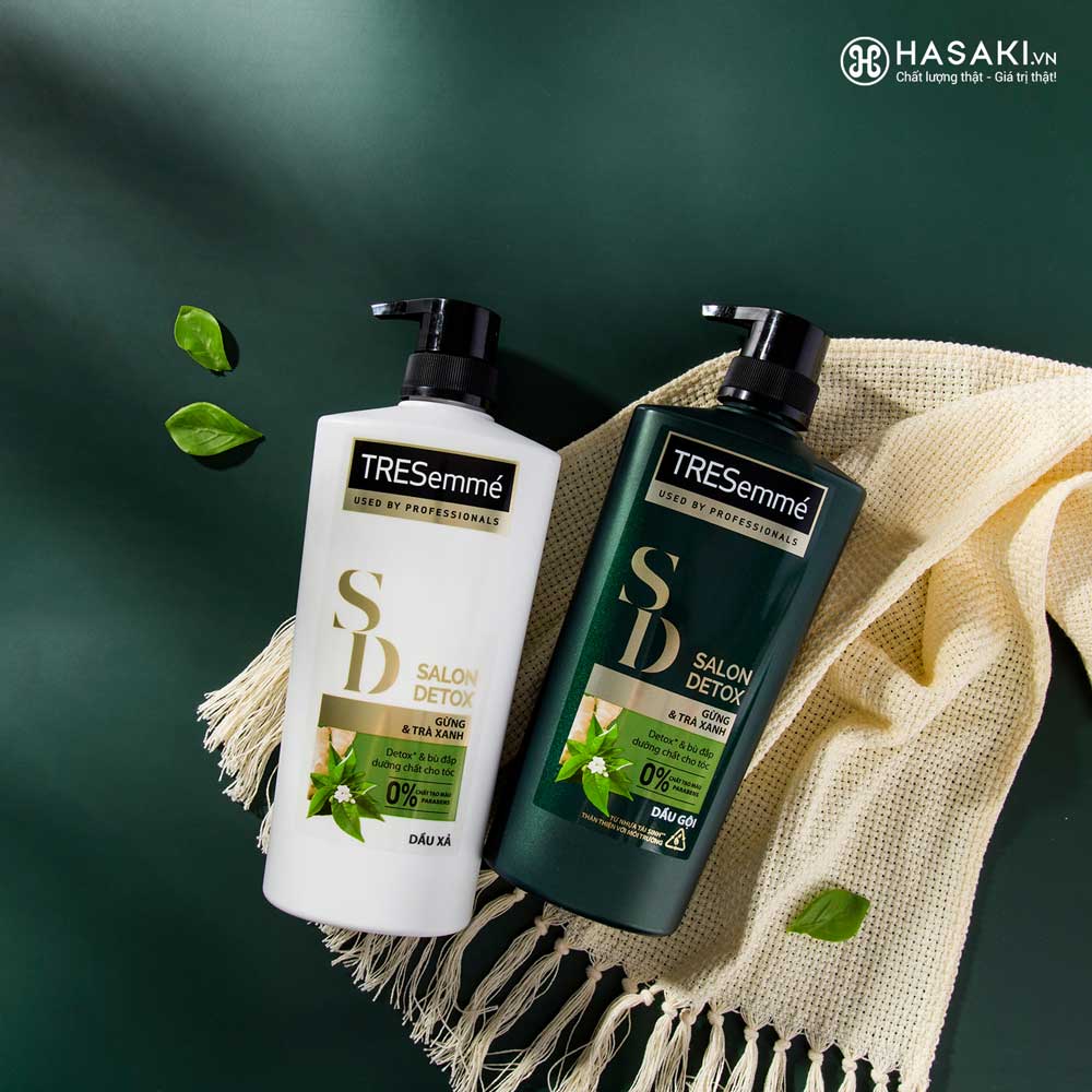 Dầu gội Tresemme Gừng và trà xanh (Xanh) 640g
