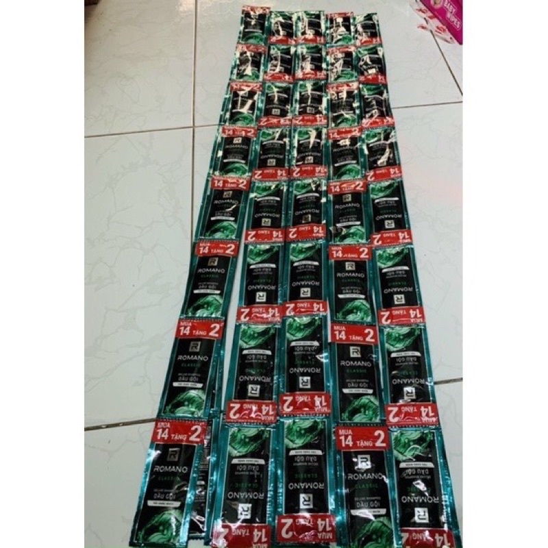 Dây Dầu Gội Đầu Romano Classic 14 Gói 5G