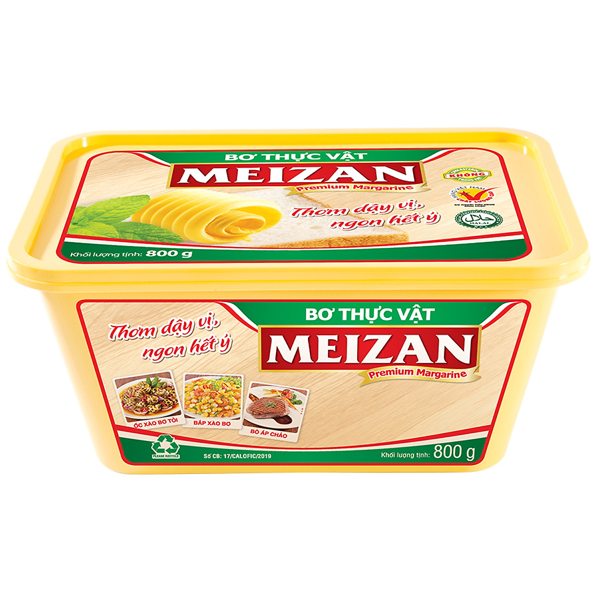 Bơ thực vật Meizan hộp 800g