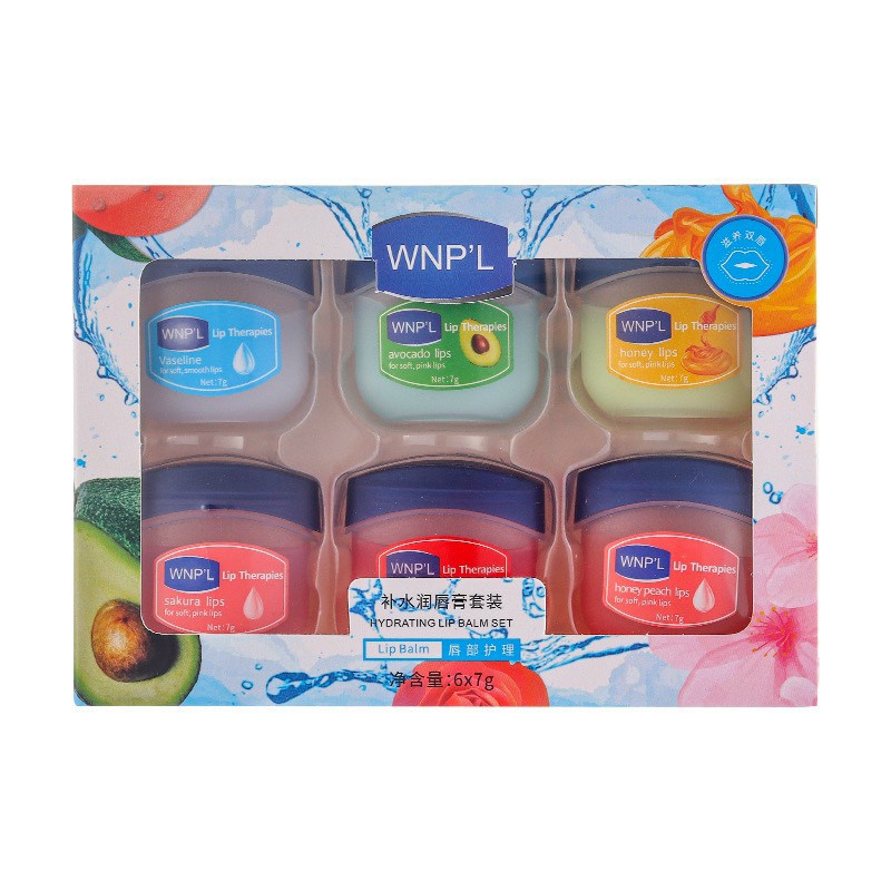 Set 6 hộp dưỡng hồng môi WNPL