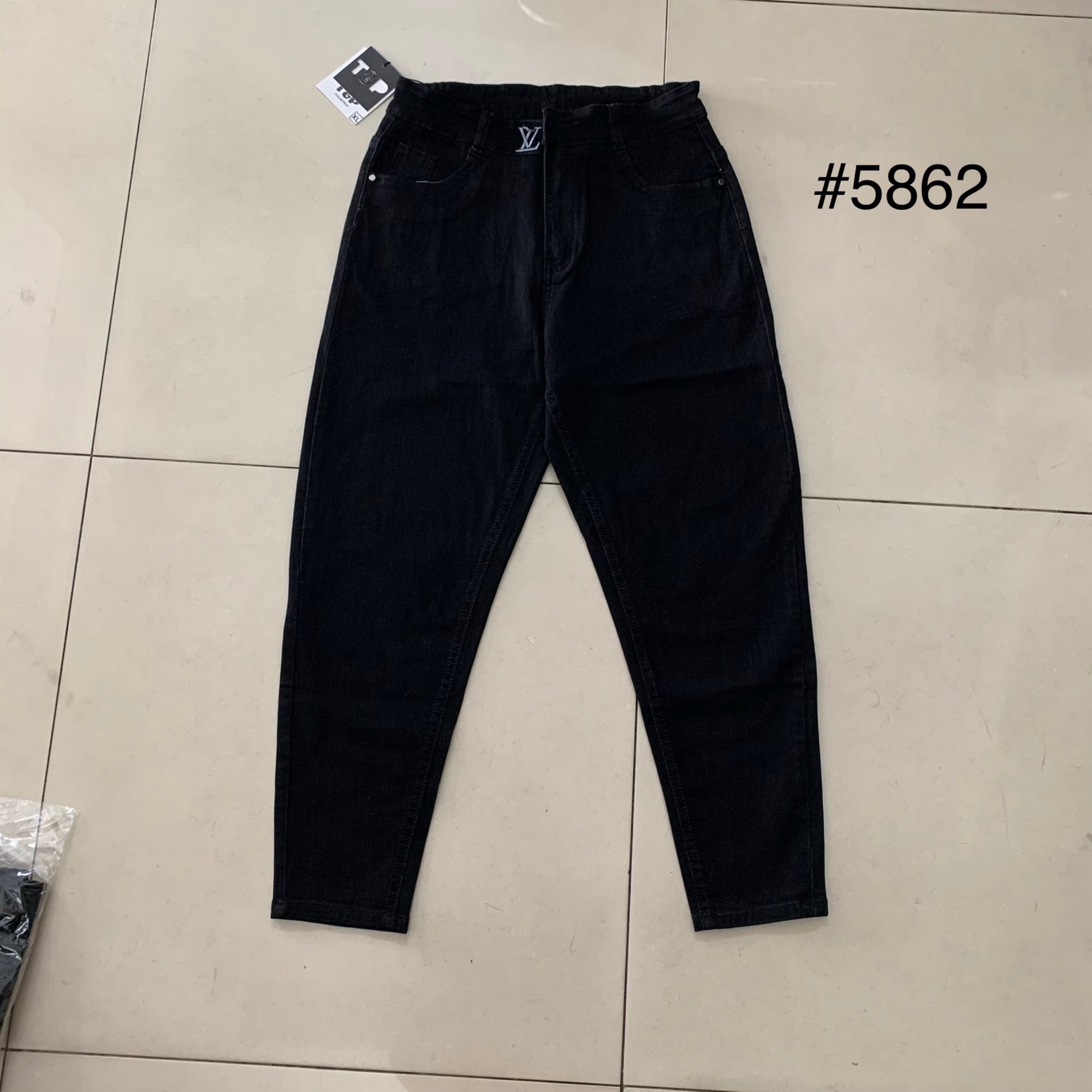 Quần jean baggy đen 9 tấc co dãn 4 chiều bigsize