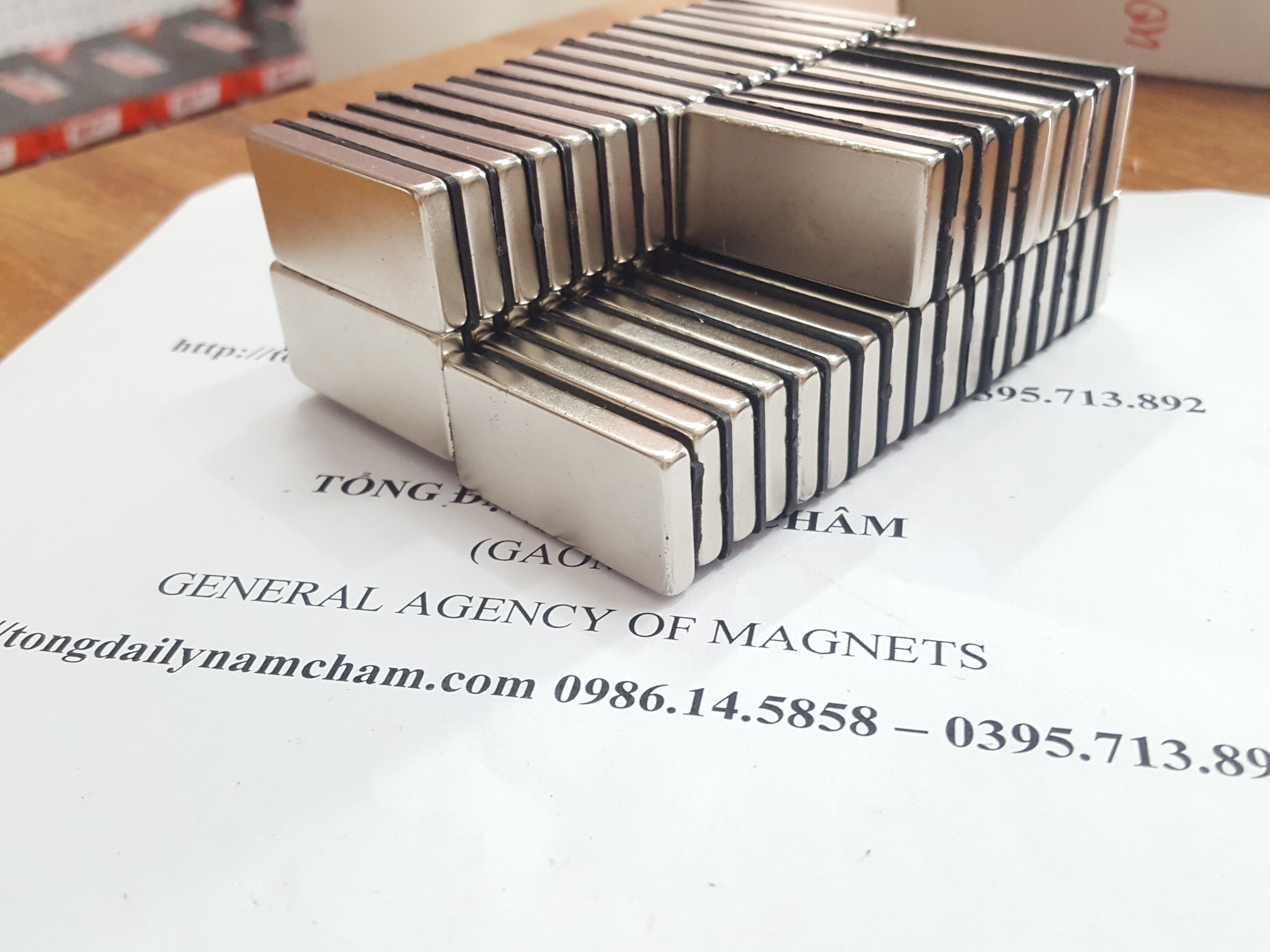 5 viên nam châm 40x20x5mm