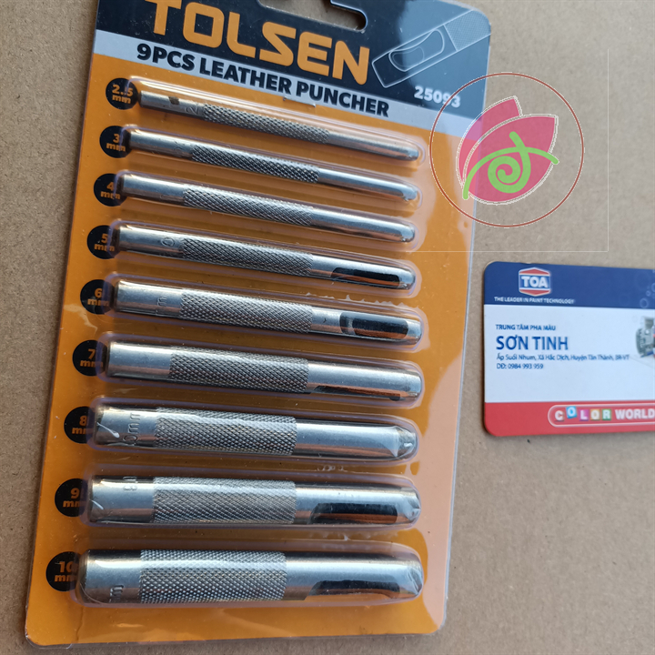 Bộ đục lỗ tolsen 25093 có 9 chi tiết