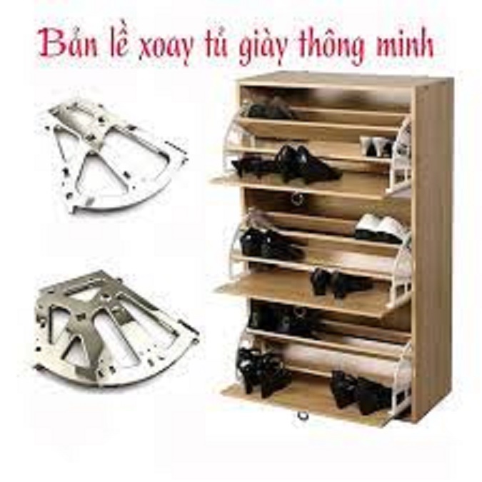 Phụ Kiện giá xoay tủ giày 3 ngăn (1 bộ / 2 cái)