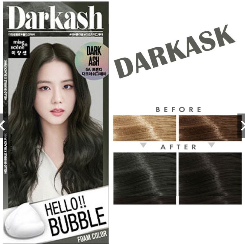 Bọt Gội Nhuộm Tóc Miseen Hello Bubble Foam Color