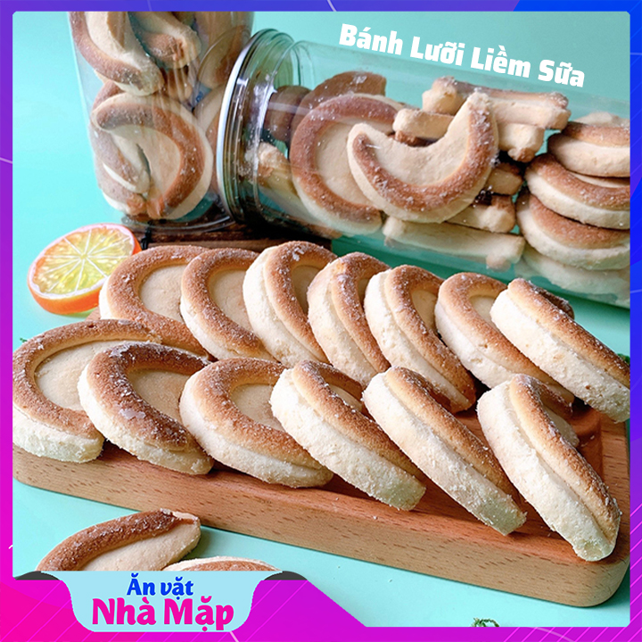 Bánh Lưỡi Liềm Sữa (Bánh Mặt Trăng) - Hủ 350g