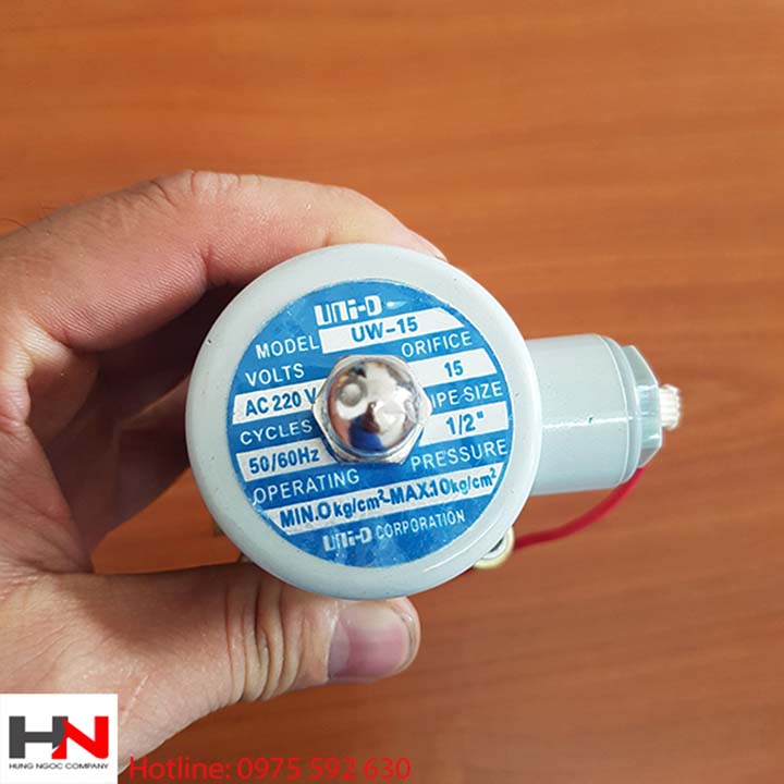 Van điện từ đóng mở nước Unid ren 21 điện 220v