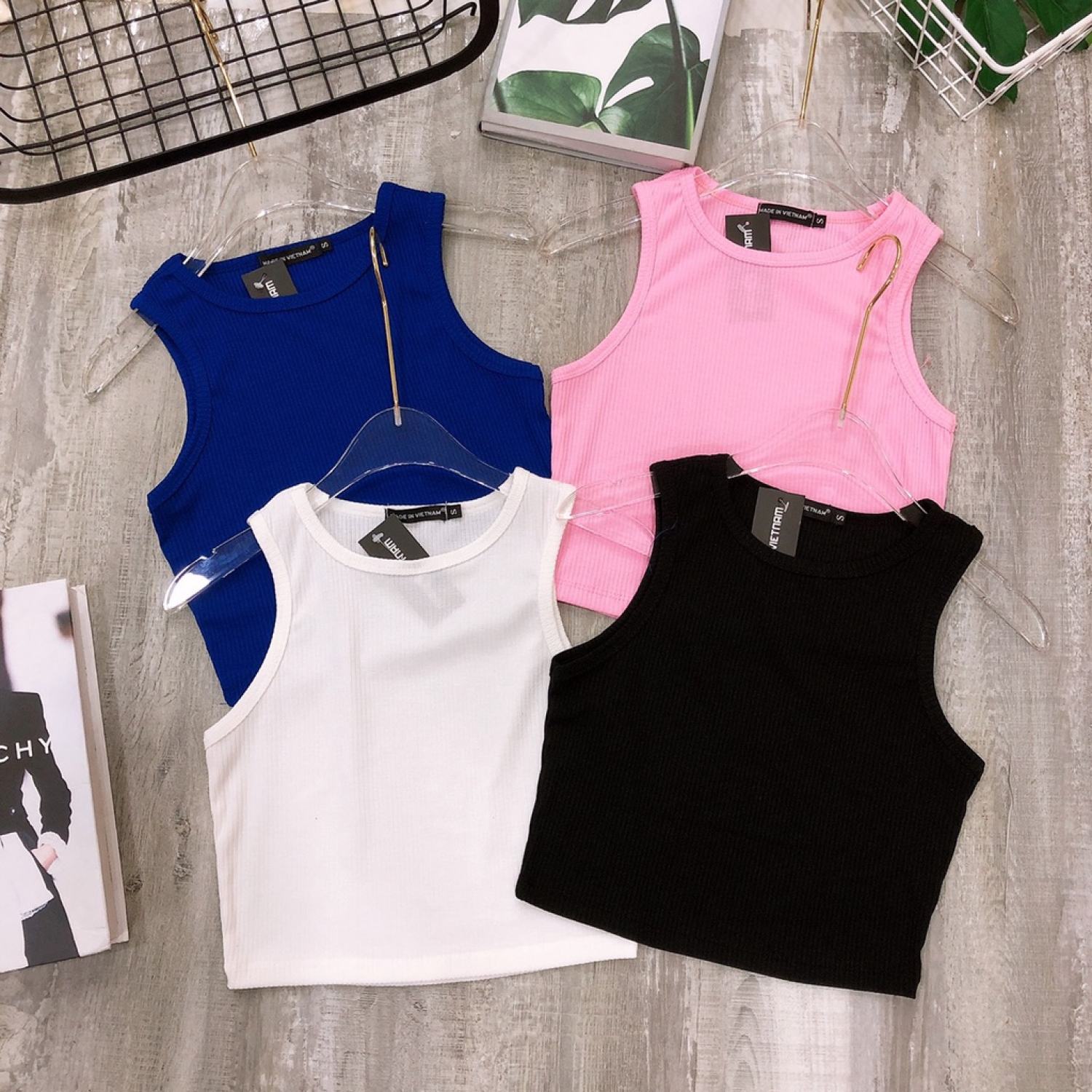 Áo Croptop Nữ Thun Gân Cao Cấp Co Dãn 4 Chiều Có Bigsize