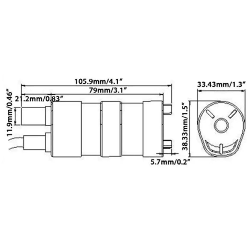 Bơm chìm hoả tiển 12V 19W 720lit/giờ