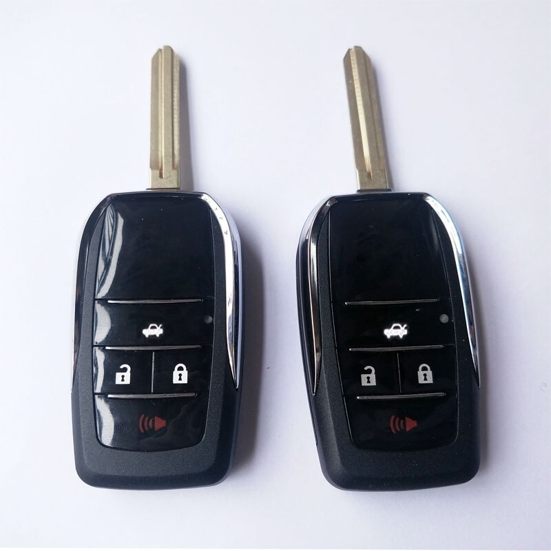 Vỏ Độ Chìa Khóa Gập 4 Nút Cho Xe Toyota