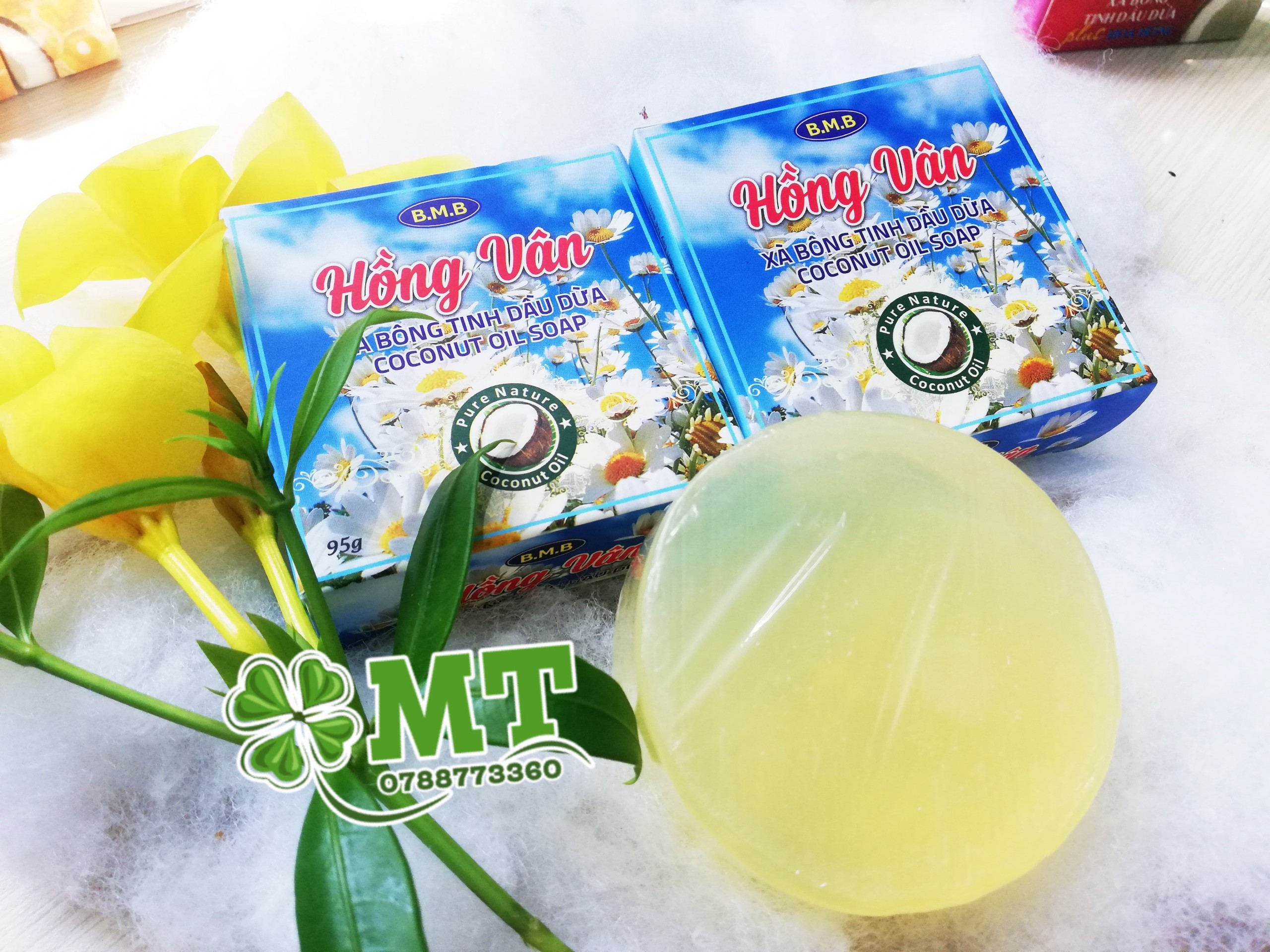Xà bông dừa Hồng Vân 1 cục