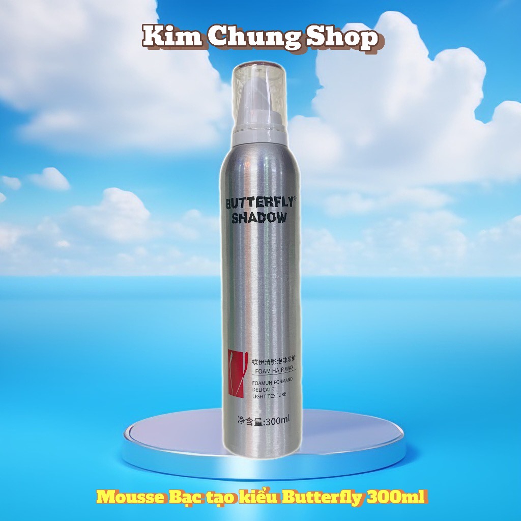 Mousse Bọt Tạo Kiểu Tóc Mềm Butterfly 300ml