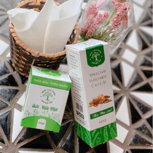 COMBO TINH CHẤT CAO CẤP  + BỘT RỬA MẶT THẢO MỘC LINH