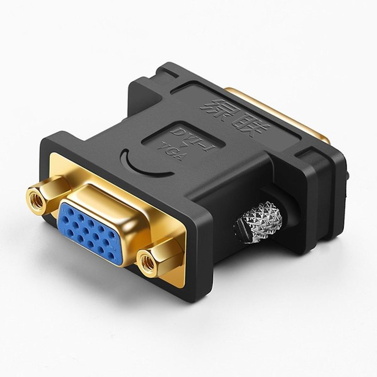 Đầu chuyển DVI-I 24+5 sang VGA Ugreen 20122 (màu đen) Chính Hãng