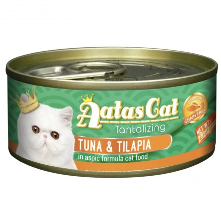 Pate cho mèo Aatas Cat nhiều vị lon 80gr