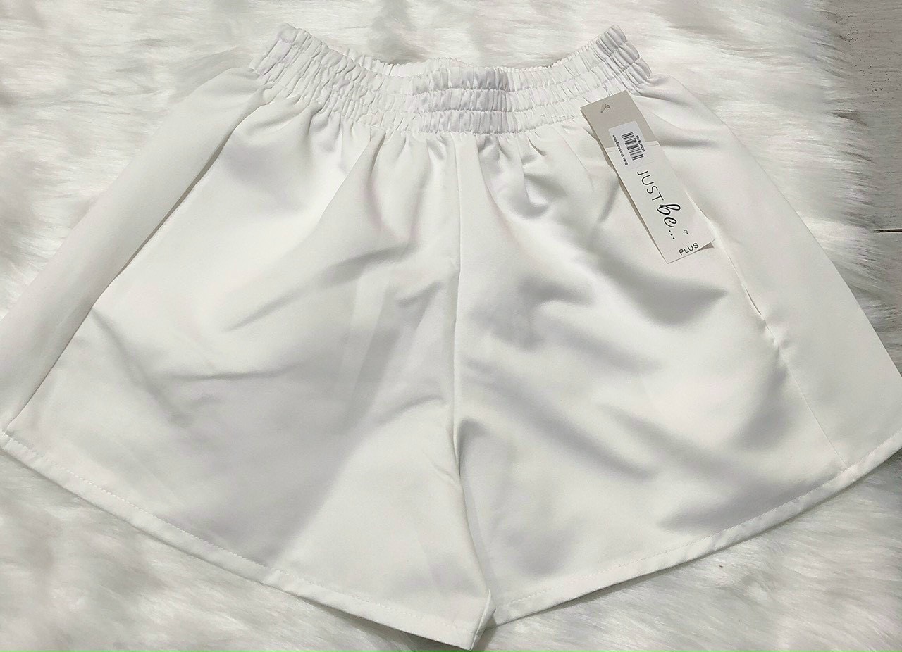 Quần sọt đùi bí vải kaki bóng phom rộng - bt fashion