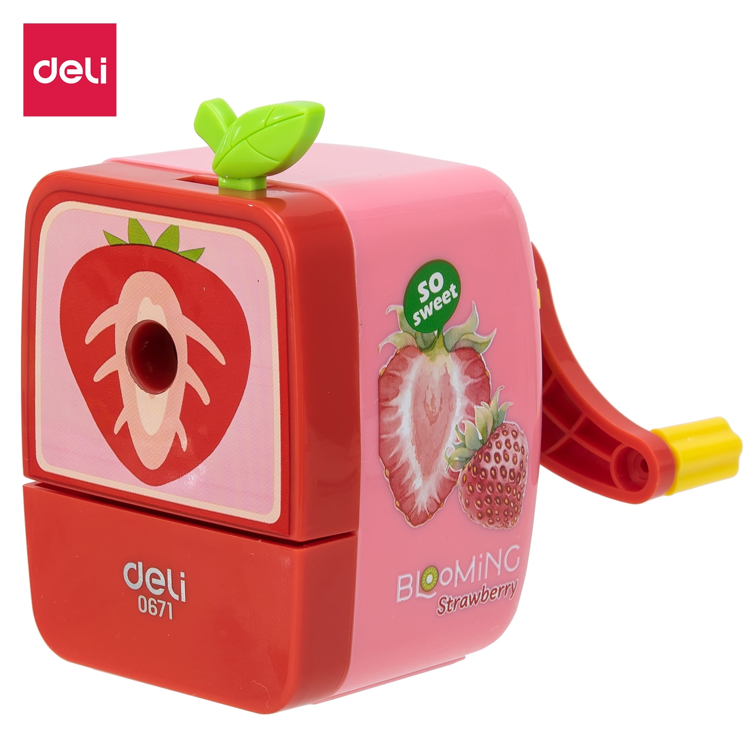 (1 Cái) Gọt Chì Quay Tay Deli - E0671 Hình Hoa Quả